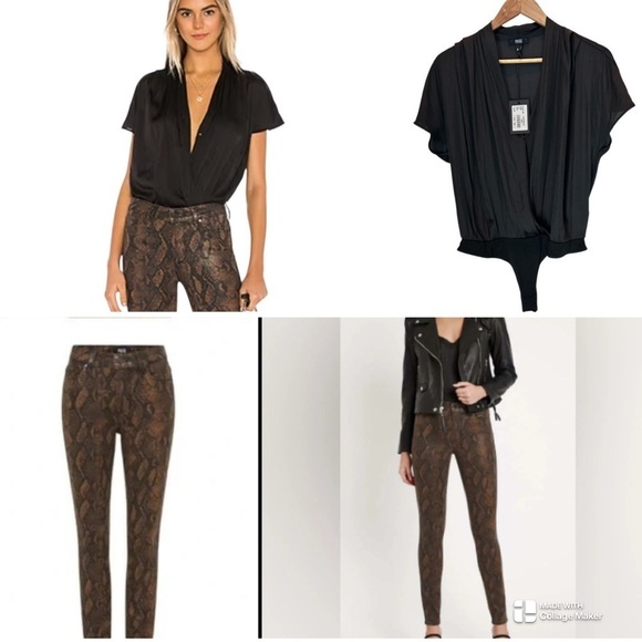 Revolve Paige bundle bodysuit and pants - Picture 2 of 15